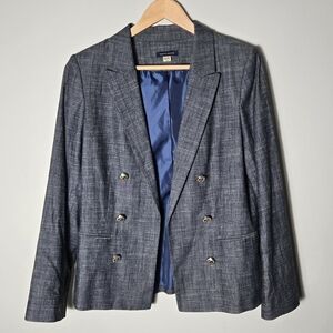 Tommy Hilfiger Women's Blue/grey Size 10 Blazer